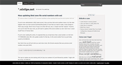 Desktop Screenshot of nixtips.net